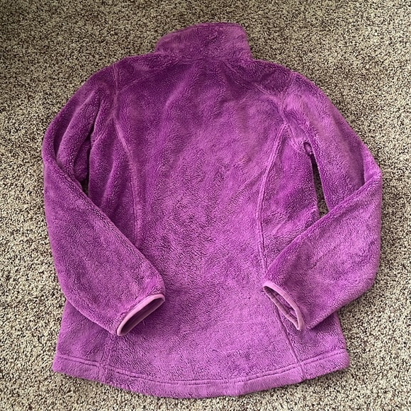 Girls The North Face purple zip up jacket. Sz M 10/12. GUC - Picture 3 of 3